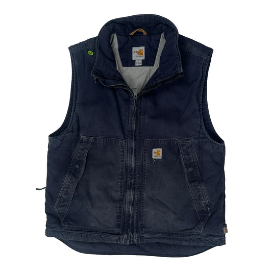Carhartt Gilet - Large Navy Cotton