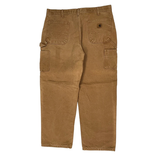 Carhartt Carpenter Trousers - 38W 30L Brown Cotton