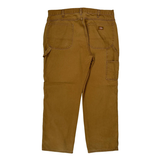 Dickies Carpenter Trousers - 38W 30L Brown Cotton
