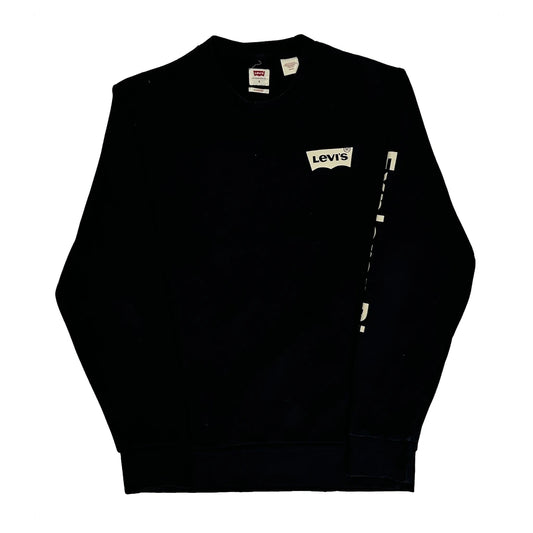 Vintage Explorer Division Levis Graphic Sweatshirt - Small Black Cotton
