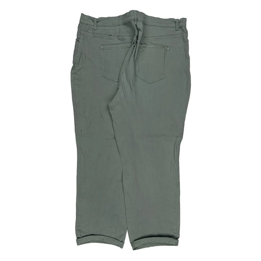 Vintage Gloria Vanderbilt Trousers - 36W UK 18 Green Cotton