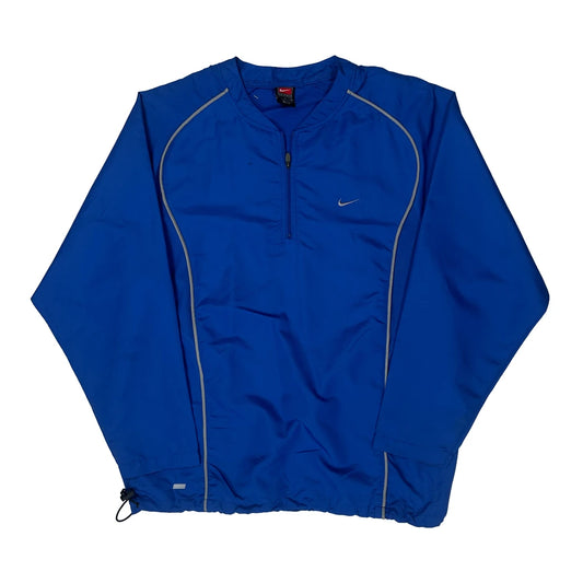 Dri-Fit Technology Nike Windbreaker - Large Blue Polyester