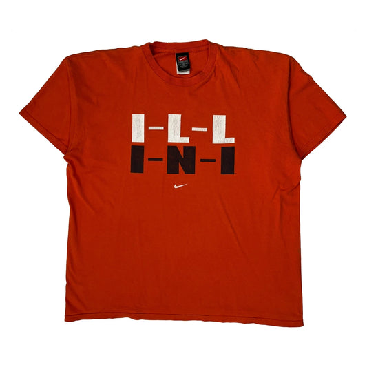 Vintage Nike Graphic T-Shirt - XL Orange Cotton