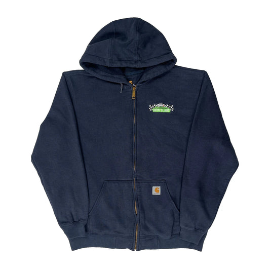 Carhartt Hoodie - Large Navy Cotton Blend