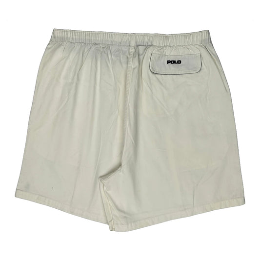 Vintage Polo By Ralph Lauren Shorts - Xx-Largew 6L White Cotton