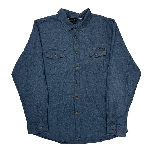 Vintage Oakley Shirt - Large Blue Cotton