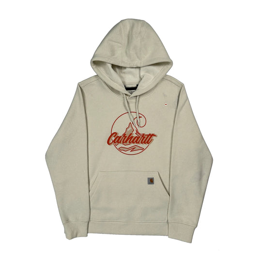 Vintage Carhartt Hoodie - XL Cream Cotton