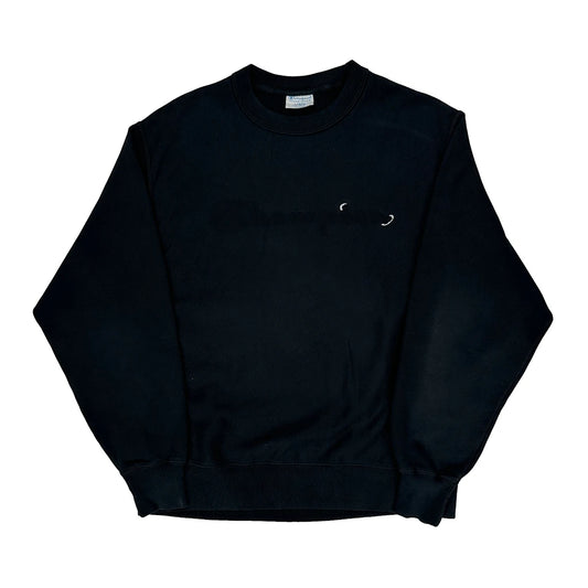 Champion Sweatshirt - Large Black Cotton