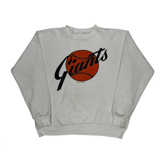 Giants Tultex Graphic Sweatshirt - Medium White Cotton