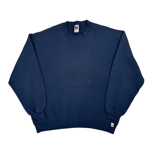 Made In USA Russell Athletic Sweatshirt - XL Navy Cotton