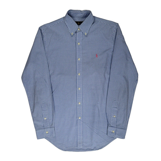Ralph Lauren Checked Shirt - Small White Cotton