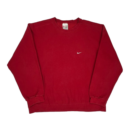Vintage Made In USA Nike Sweatshirt - XL Red Cotton