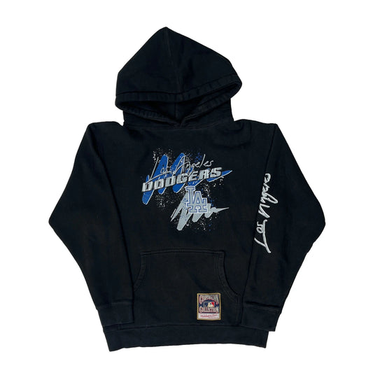 Los Angeles Dodgers Mitchell & Ness Graphic Hoodie - Medium Black Cotton Blend