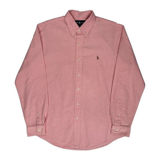 Custom Fit Ralph Lauren Shirt - Large Pink Cotton