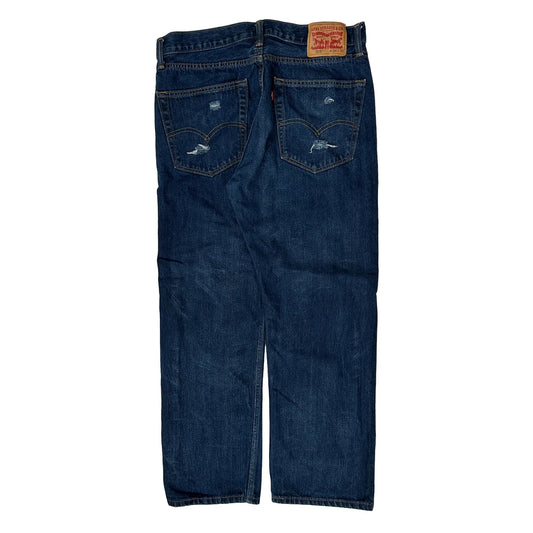 Vintage 505 Levis Jeans - 35W 28L Dark Wash Denim