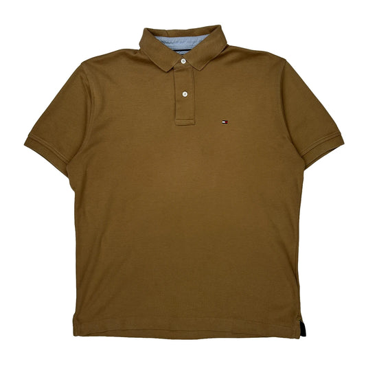 Tommy Hilfiger Polo Shirt - Medium Brown Cotton