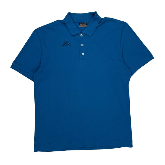 Vintage Kappa Polo Shirt - XL Blue Cotton
