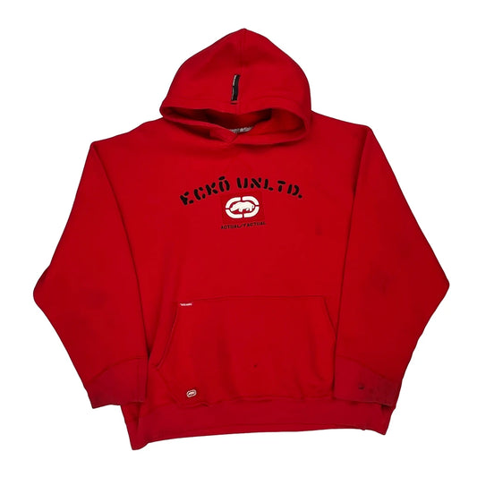 Ecko Unltd Graphic Hoodie - XL Red Cotton