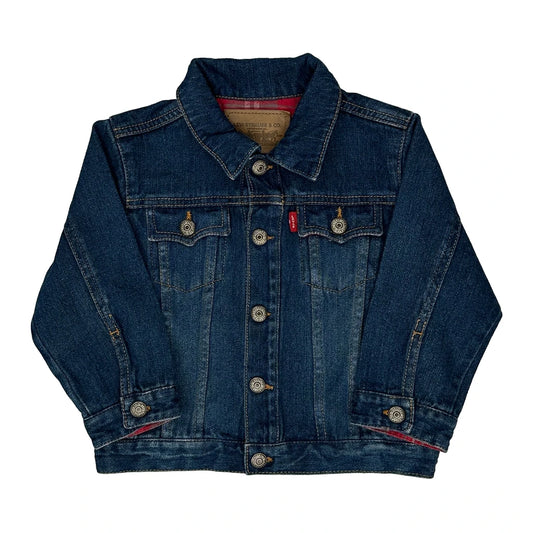 Vintage Age 24 Months Levis Graphic Denim Jacket - XS Blue Denim