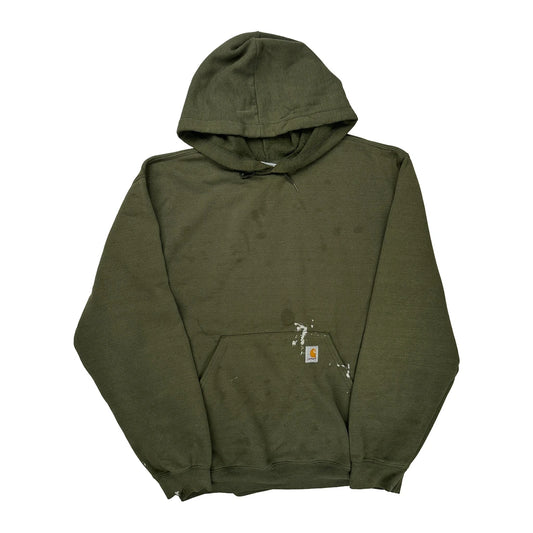 Carhartt Hoodie - Large Green Cotton Blend