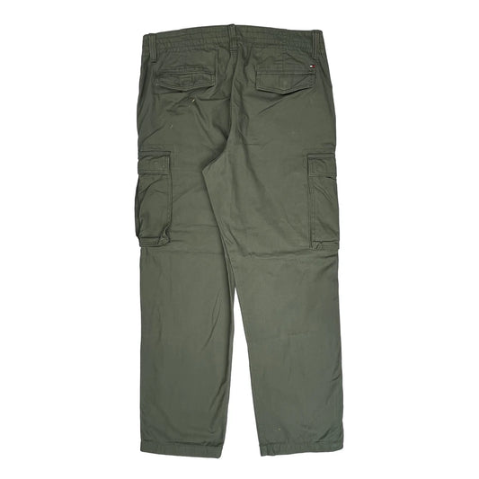 Tommy Hilfiger Cargo Trousers - 36W 32L Green Cotton