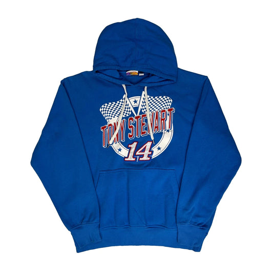 Tony Stewart #14 Nascar Graphic Hoodie - XL Blue Cotton