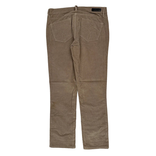Calvin Klein Jeans Cord Trousers - 30″ Waist Beige Corduroy