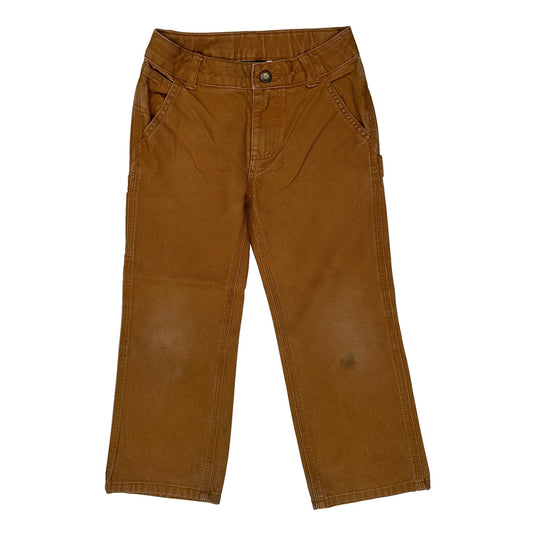 Age 5 Carhartt Cargo Carpenter Trousers - Small Brown Cotton