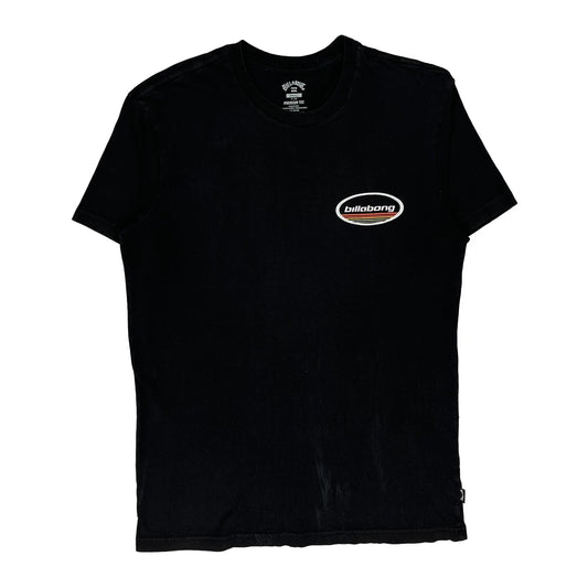 Billabong Graphic T-Shirt - Small Black Cotton