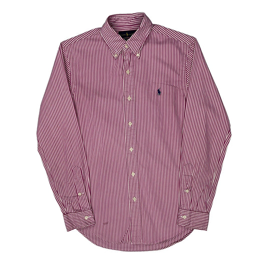 Ralph Lauren Slim Fit Shirt - Small Red Cotton