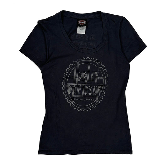 Wild Prairie Harley-Davidson Harley Davidson Graphic T-Shirt - Medium Black Cotton