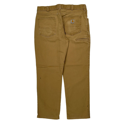 Carhartt Carpenter Trousers - 34W 30L Brown Cotton Blend