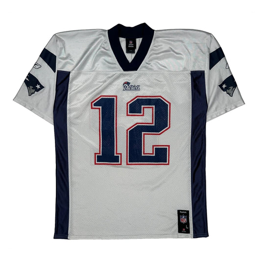 Patriots Reebok Tom Brady Nfl Jersey - Large White Polyester