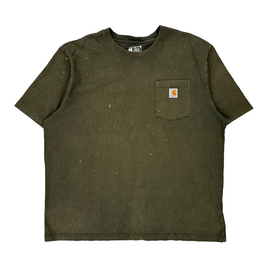 Carhartt T-Shirt - XL Green Cotton