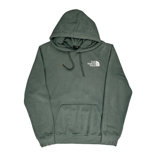 The North Face Graphic Hoodie - Medium Green Cotton Blend