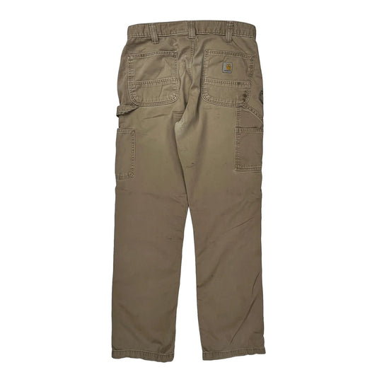 Carhartt Carpenter Trousers - 32W 31L Khaki Cotton