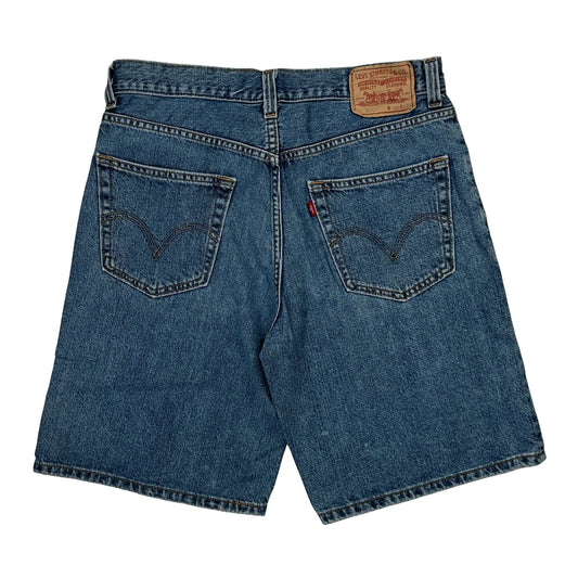 550 Levis Baggy Denim Shorts - 32W 9L Blue Cotton