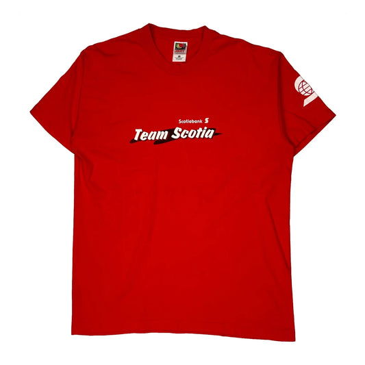 Fruit Of The Loom Graphic T-Shirt - XL Red Cotton