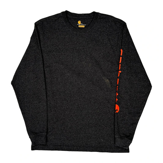 Carhartt Long Sleeve T-Shirt - Medium Black Cotton