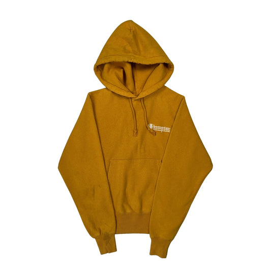 Vintage Reverse Weave Champion Hoodie - XS Yellow Cotton