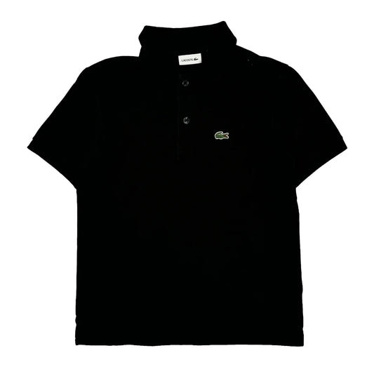 Age 10 Lacoste Polo Shirt - Small Black Cotton