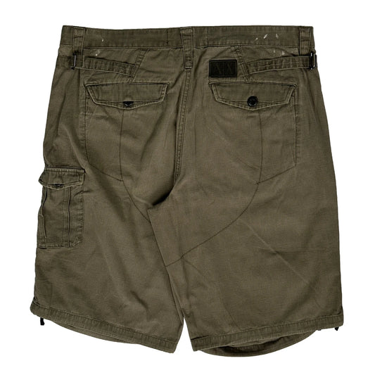 Armani Exchange Cargo Shorts - 36W 12L Khaki Cotton