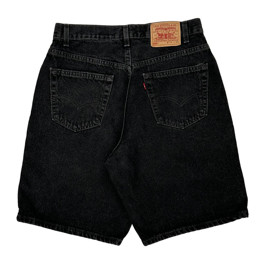 Levis Denim Shorts - 32W 9L Black Cotton