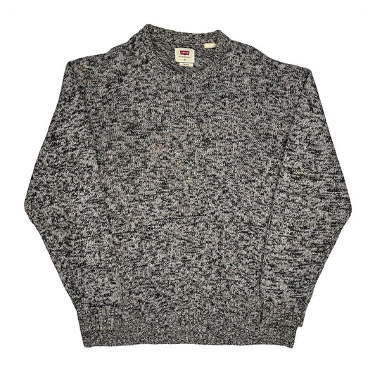 Levis Jumper - Small Grey Cotton Blend