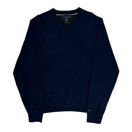 Tommy Hilfiger Jumper - Large Navy Merino Wool