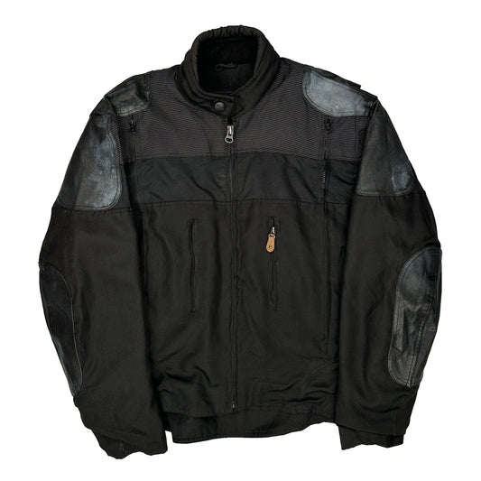 Vintage Nexgen Motorcycle Jacket - Large Black Polyester