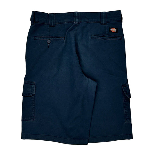 Vintage Dickies Cargo Shorts - 35″ Waist Navy Cotton