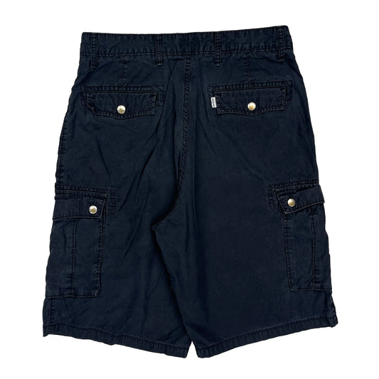 Vintage Levis Cargo Shorts - 30W 10L Black Cotton