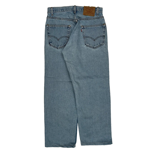 Made In USA Levis Loose Straight 569 Jeans - 30W 32L Blue Cotton