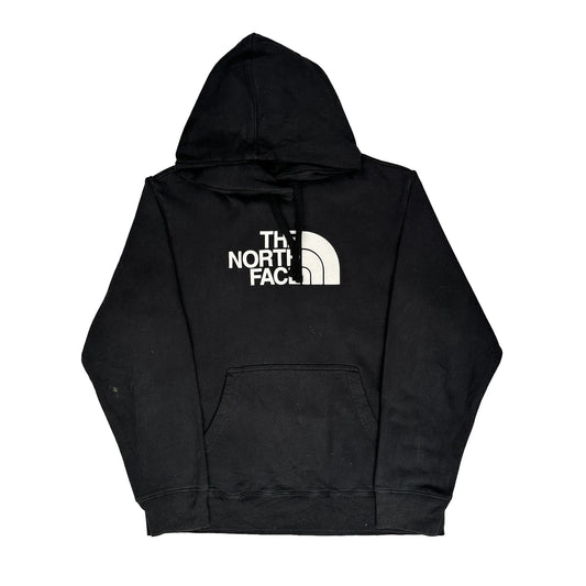 The North Face Graphic Hoodie - Large Black Cotton Blend